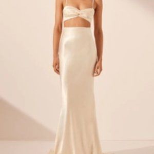 Shona Joy La Lune Maxi Skirt and Twist Top (wedding, formal set)